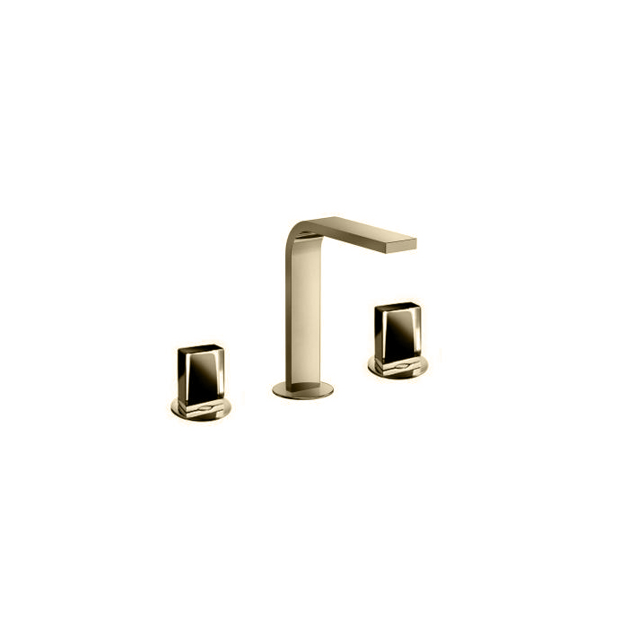 Fantini Venezia In Смеситель для раковины, 3 отв., излив: 150 мм, цвет: Matt British Gold PVD