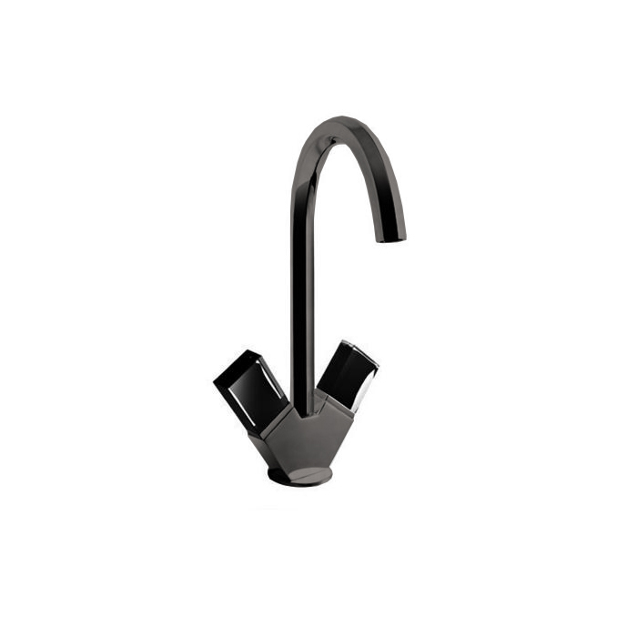 Fantini Venezia Смеситель для раковины, 1 отв., излив: 175 мм, цвет: Matt Gun Metal PVD