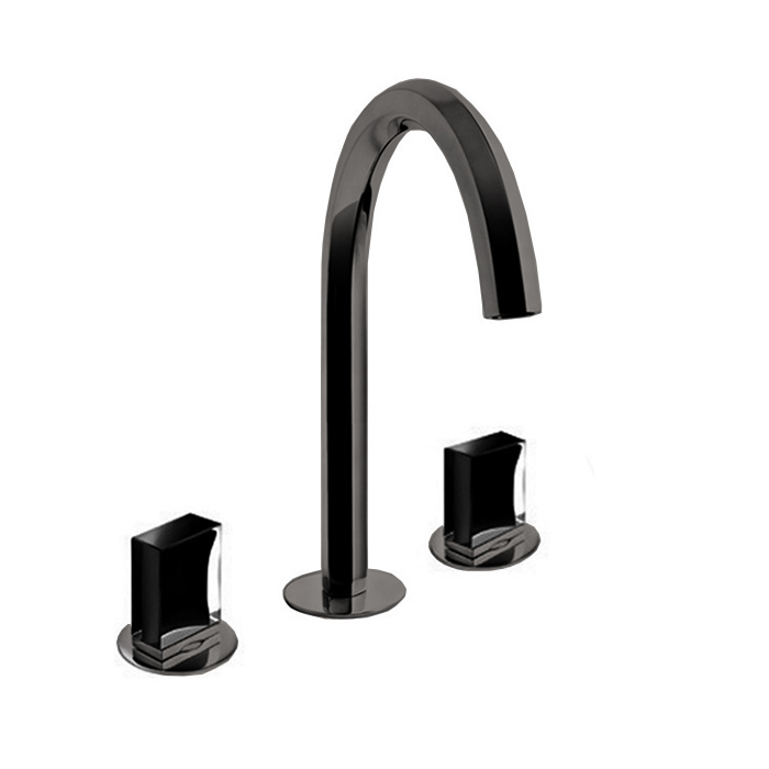 Fantini Venezia Смеситель для раковины, 3 отв., излив: 175 мм, цвет: Matt Gun Metal PVD