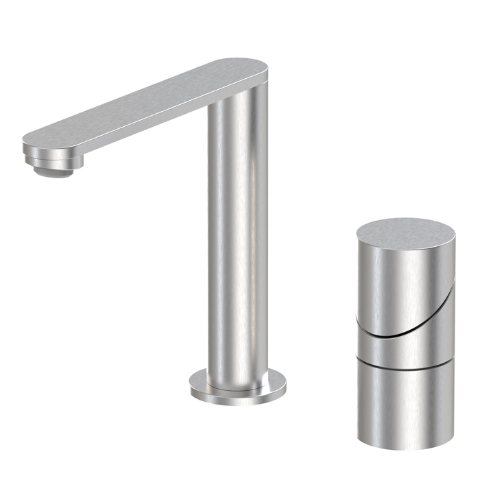 Fima Carlo Frattini Slide Смеситель для раковины, 2 отв., цвет: Stainless Steel