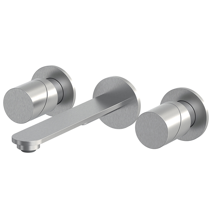 Fima Carlo Frattini Slide Смеситель для раковины, настенный, цвет: Stainless Steel