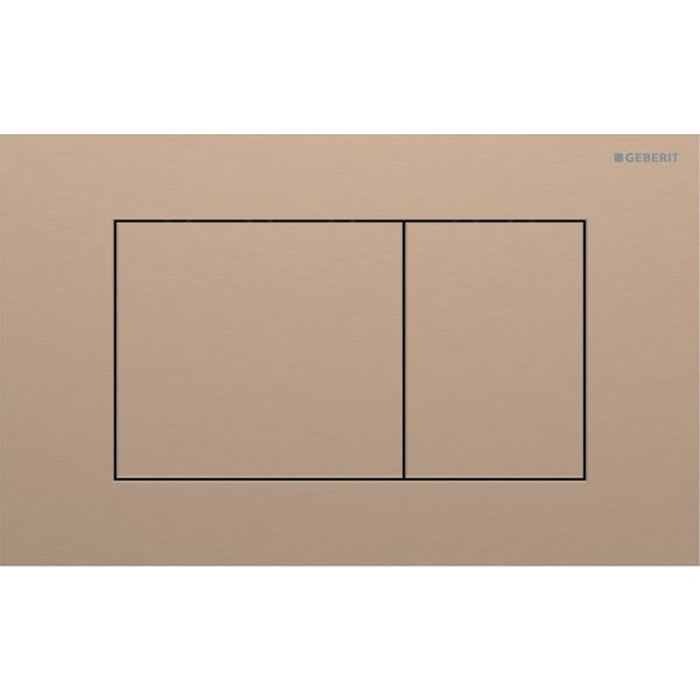 Geberit Sigma40 Клавиша для двойного смыва, квадратная: Красное золото