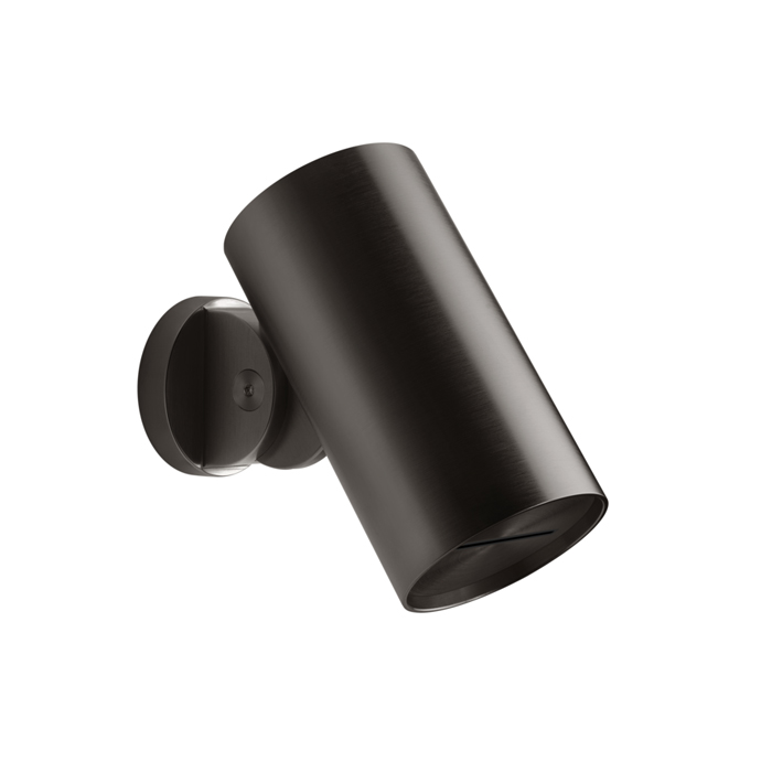 Gessi 316 Flessa Верхний душ Ø7.9см., с настенным креплением, водопад, цвет: Black Metal Brushed PVD