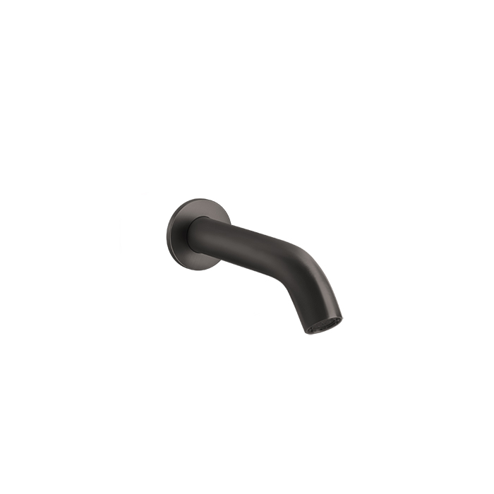 Gessi 316 Излив для ванны 172мм на 1/2”, с удаленным управлением, цвет: brushed black metal pvd