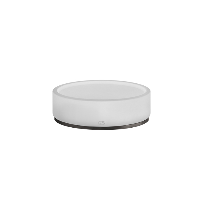 Gessi 316 Мыльница настольная, цвет: белый/brushed black metal pvd