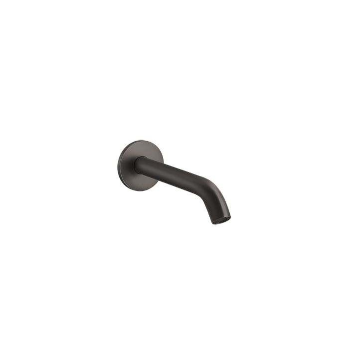 Gessi 316 Настенный излив 146мм на 1/2”, комбинируемый с удаленным управлением, цвет: brushed black metal pvd