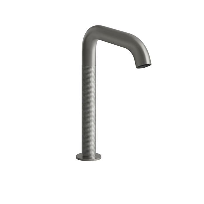 Gessi 316 Смеситель для раковины, 1 отв., электронный, с кран-фильтром для регулировки температуры и напора воды, цвет: Steel Brushed