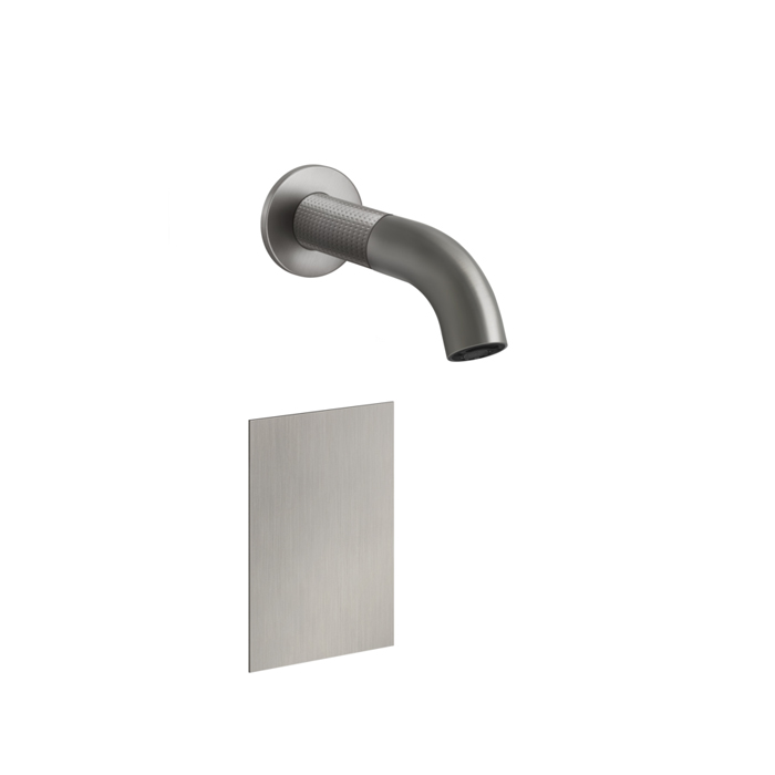 Gessi 316 Смеситель для раковины, настенный, электронный, внешняя часть, цвет: Steel Brushed