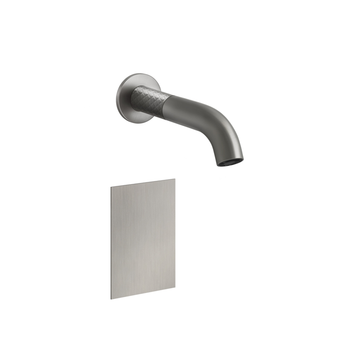 Gessi 316 Смеситель для раковины, настенный, электронный, внешняя часть, цвет: Steel Brushed