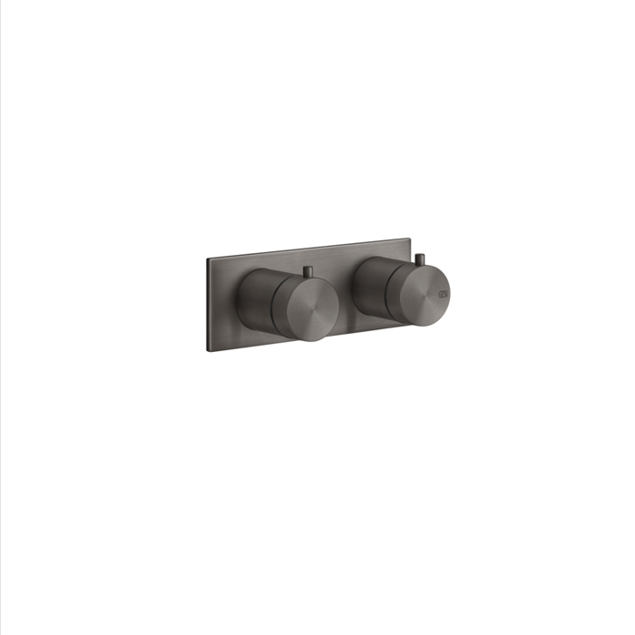 Gessi 316 Термостатический смеситель, с подключением на 3/4”, фильтр, на 1 источник, внешняя часть, цвет: brushed black metal pvd