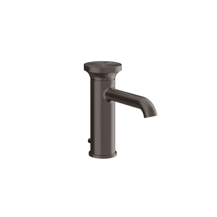 Gessi Origini Смеситель для раковины, на 1 отв.. с донным клапаном и соединительными шлангами, цвет: Black Metal Brushed PVD