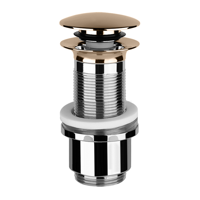 Gessi Автоматический донный клапан “Stop&Go” для раковины без перелива, цвет: Copper PVD