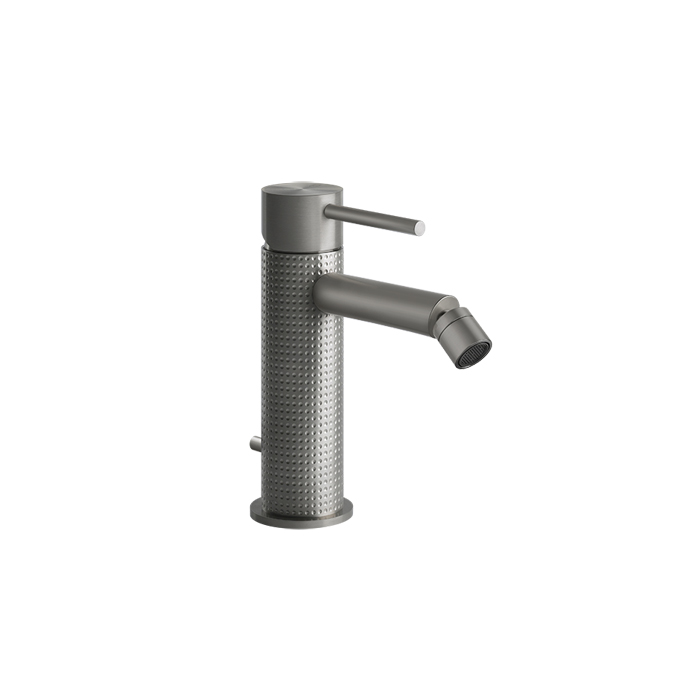 Gessi Cesello Смеситель однорычажный для биде с донным клапаном, цвет: шлифованная сталь