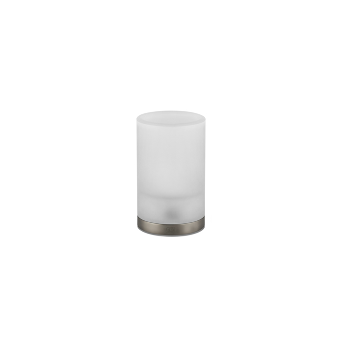 Gessi Emporio Accessories Стакан настольный, сатинированное стекло, цвет: Finox Brushed Nickel