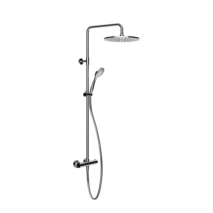 Gessi Emporio shower Душевая система, с верхним душем, термостатическим смесителем, штанга, шланг, ручно душ, цвет: хром