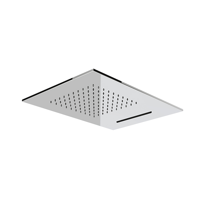 Gessi Emporio shower Верхний душ 50х38см., потолочный, с функцией ТРОПИЧЕСКИЙ ЛИВЕНЬ/ВОДОПАД, цвет: Steel Brushed