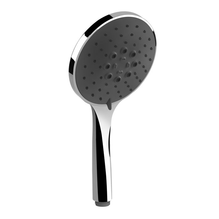Gessi Emporio shower Ручной душ, с 3 режимами струи с защитой отизвесткового налёта с черным диском, цвет: хром