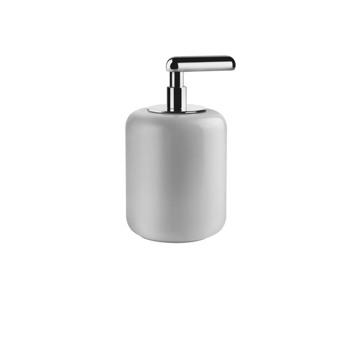 Gessi Goccia Дозатор для жидкого мыла настольный, цвет: хром/белый