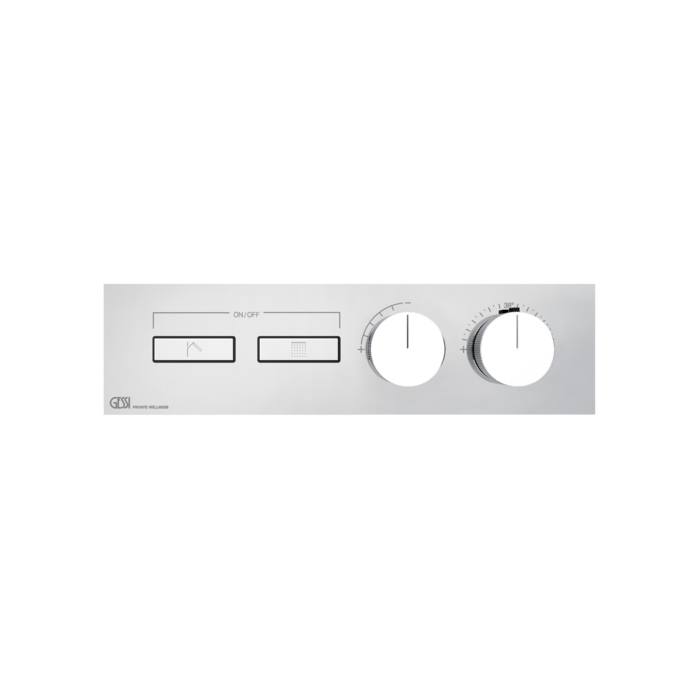 Gessi Hi-Fi Термостат для душа, с включением до 2 источников одновременно, внешняя часть, цвет: хром