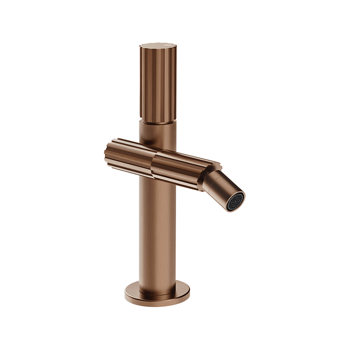 Gessi Incastri Смеситель для биде, 1 отв., без донного клапана, цвет: Copper Br. PVD