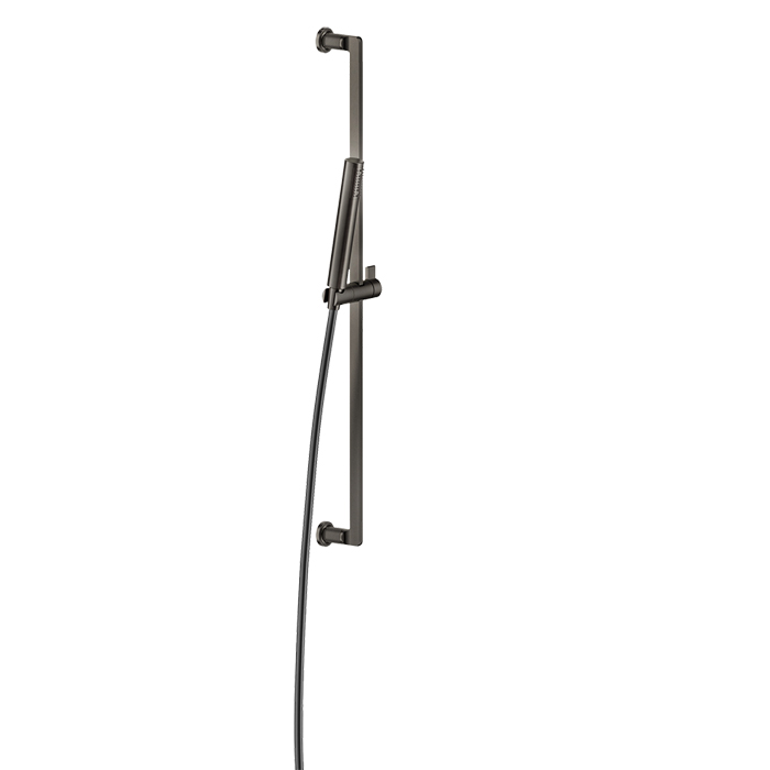 Gessi Inciso Shower Штанга в комплекте с душевой лейкой с защитой отизвесткового налёта, шланг 1,50 м, цвет: black XL