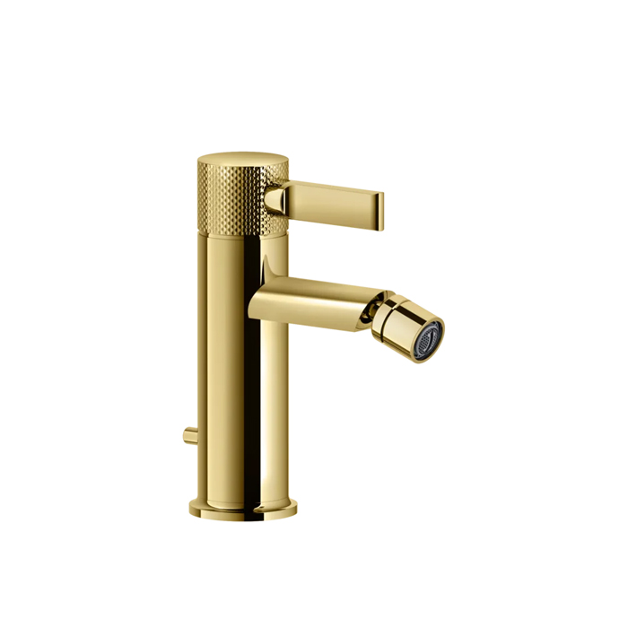 Gessi Inciso Смеситель для биде, на 1 отв., с донным клапаном, цвет: золото