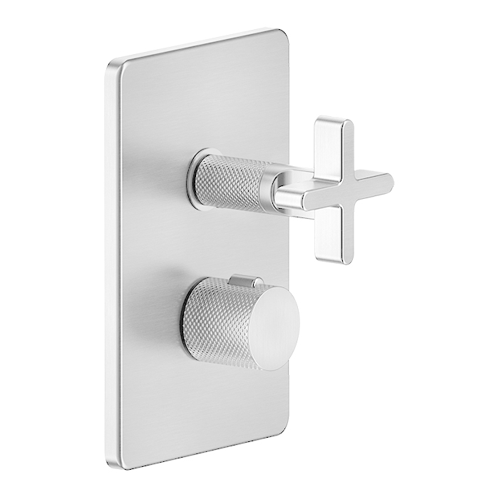 Gessi Inciso Смеситель для душа с переключателем на 1 выход, термостатический, внешняя часть, цвет: хром