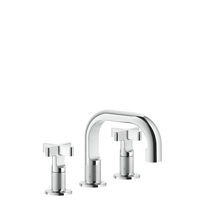 Gessi Inciso Смеситель для раковины, 3 отв., цвет: хром