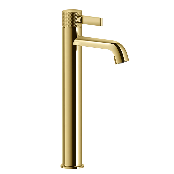 Gessi Inciso Смеситель для раковины, на 1 отв., высокий. цвет: золото