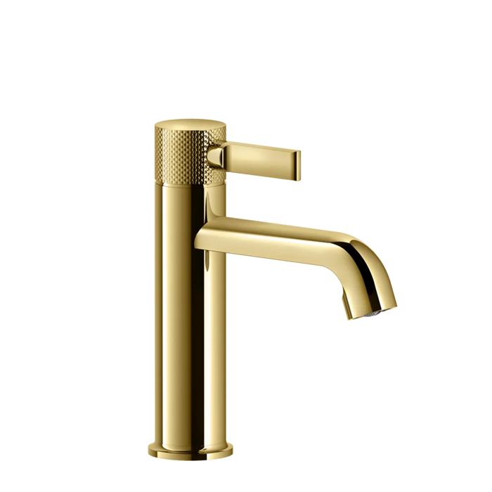 Gessi Inciso Смеситель для раковины, на 1 отв., цвет: золото