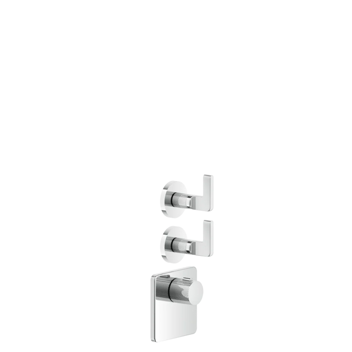 Gessi Inciso Встраиваемый термостатический смеситель на 2 источника, резьба 3/4", внешняя часть, цвет: хром