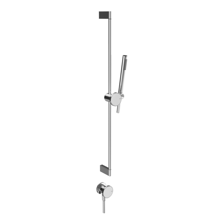 Gessi Origini Штанга в комплекте с душевой лейкой, шланг 1500 мм и вывод воды, цвет: хром