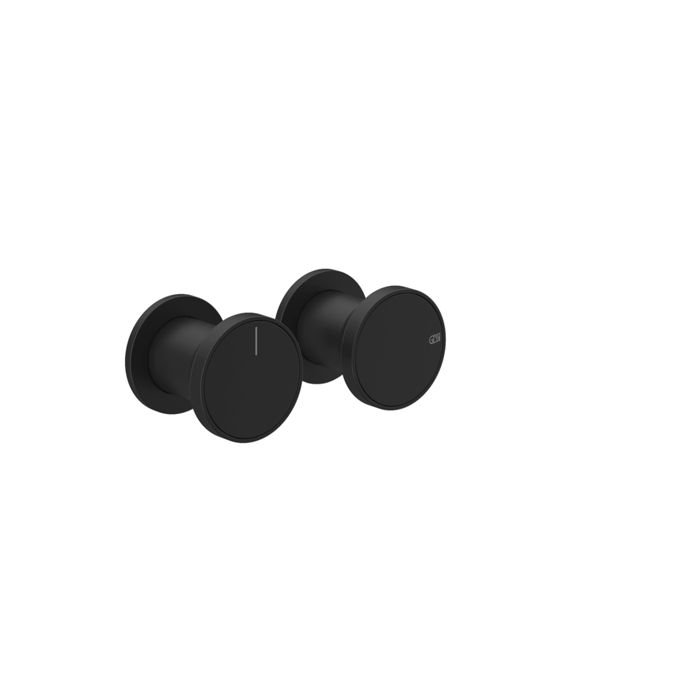 Gessi Origini Смеситель для душа, встраиваемый на 2 позиции,с вставкой., цвет: Black XL