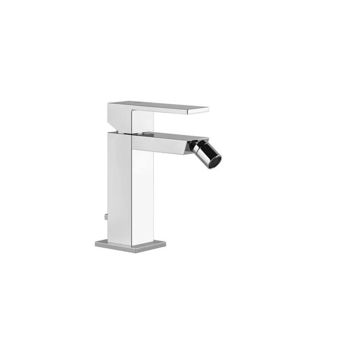 Gessi Rettangolo Смеситель для биде на 1 отверстие, с донным клапаном, цвет: хром