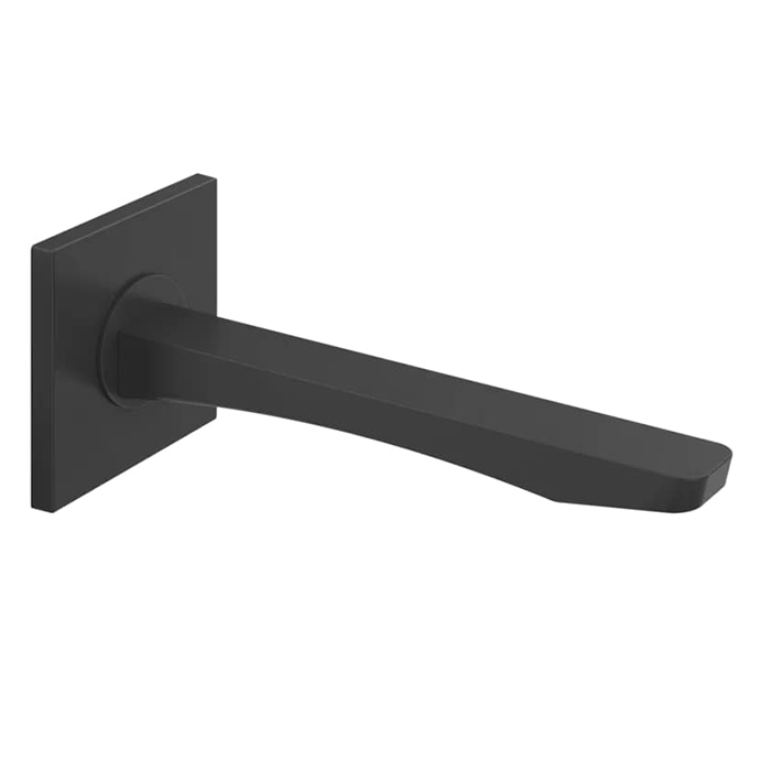 Gessi Rilievo Настенный излив на 1/2”, комбинируемый с удаленным управлением (не входит в комплект)., цвет: black XL