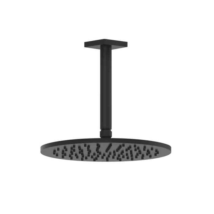 Gessi Rilievo Потолочная душевая головка шарнирная на 1/2",Ø250 мм., цвет: nero XL