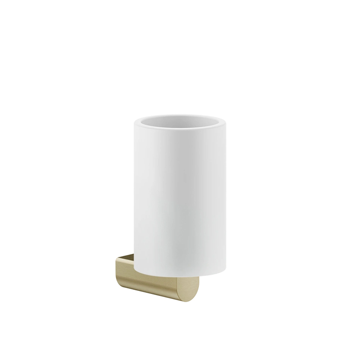 Gessi Rilievo Стакан, подвесной, цвет: Brushed Brass PVD