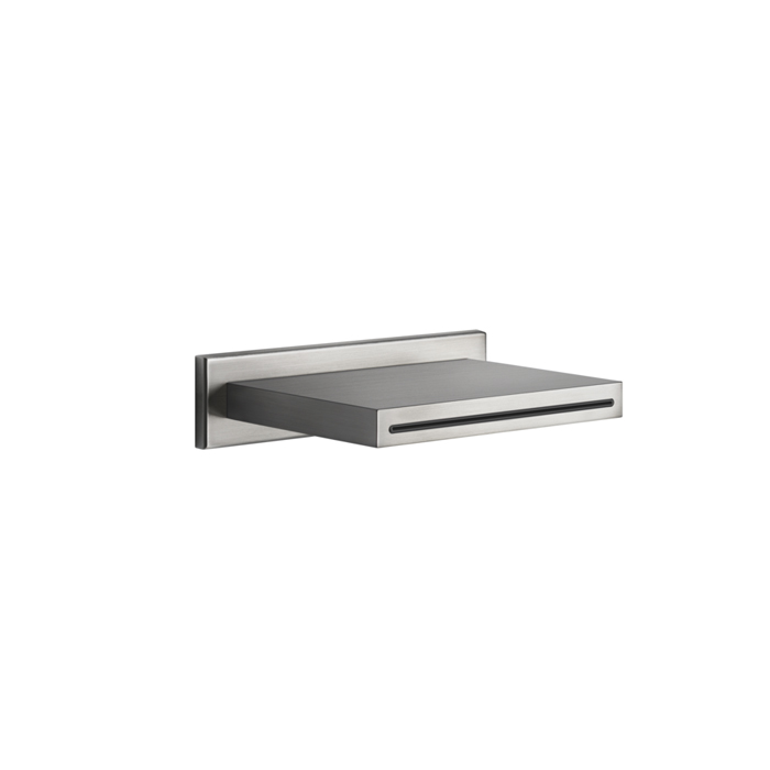 Gessi Shower316 Каскадный излив для душа настенный, для монтажа с удаленным управлением, цвет: шлифованная сталь