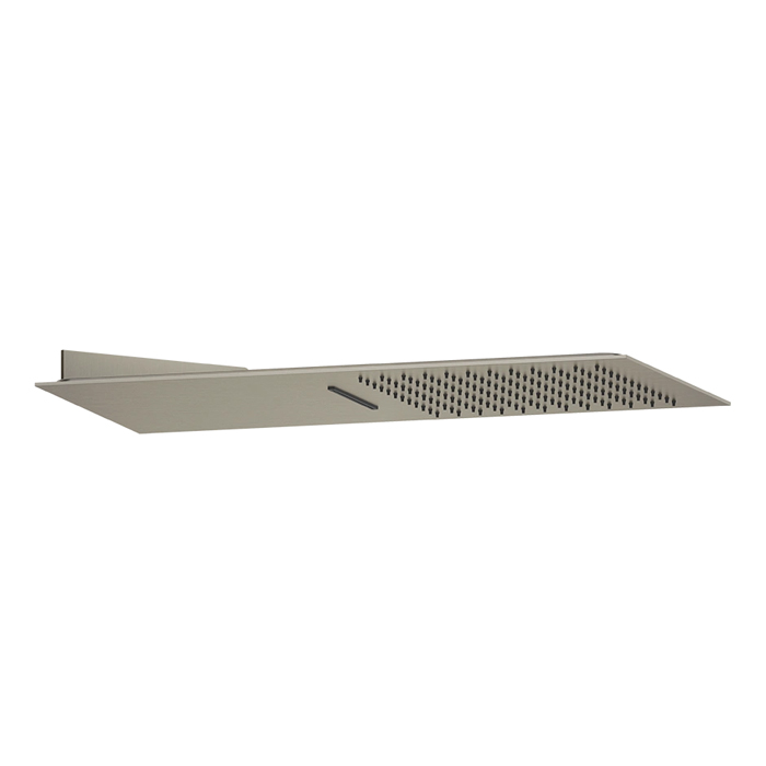 Gessi Tremillimetri Верхний душ, QUADRO 30х55см, подключение: 1/2" цвет: брашированная сталь