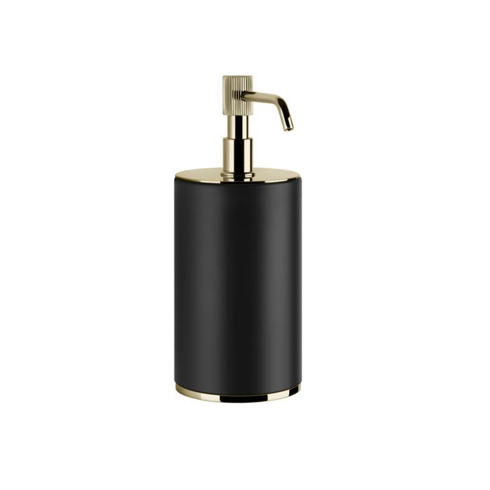 Gessi Venti20 Дозатор для жидкого мыла настольный, цвет: черный, фурнитура Brass PVD