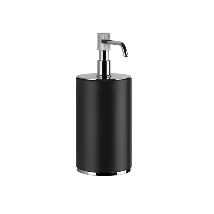 Gessi Venti20 Дозатор для жидкого мыла настольный, цвет: черный, фурнитура хром