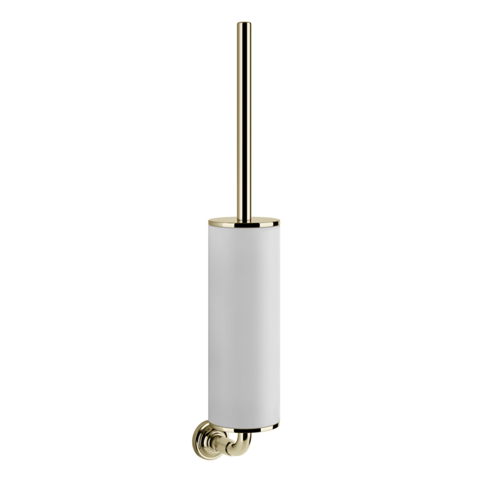 Gessi Venti20 Ершик для унитаза подвесной, цвет: белый, фурнитура Brass PVD
