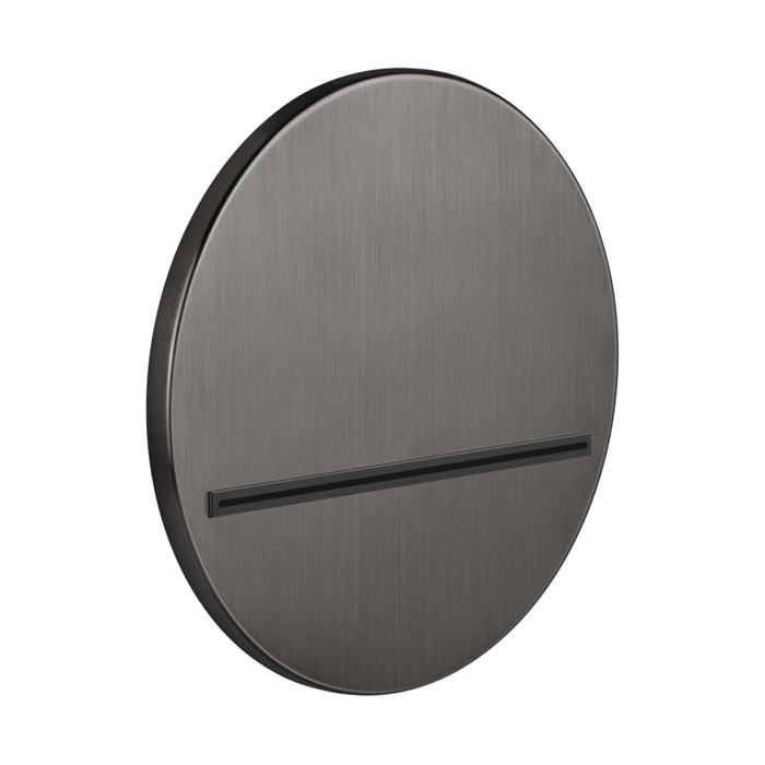 Gessi Venti20 Излив настенный Ø20.7см., каскадный, цвет: Black Metal Brushed PVD