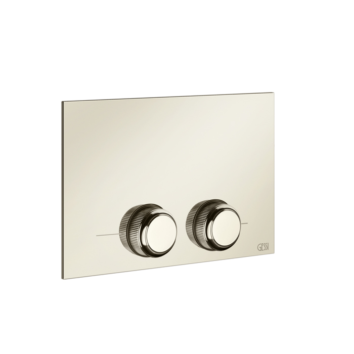 Gessi Venti20 Клавиша смыва для унитаза двойная, для инсталляций TECE, цвет: Nickel PVD