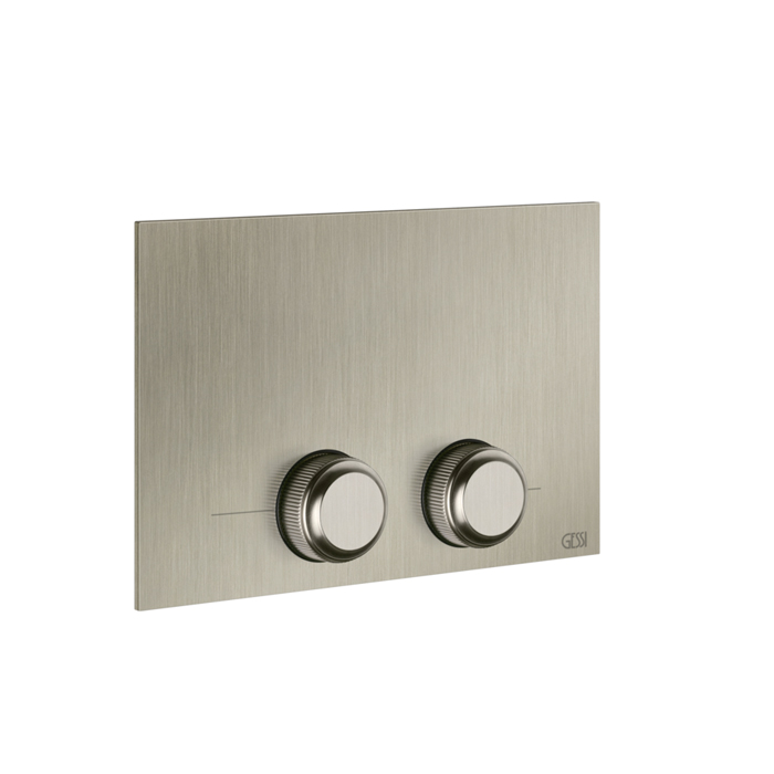 Gessi Venti20 Клавиша смыва для унитаза двойная, для инсталляций TECE, цвет: Finox Brushed Nickel