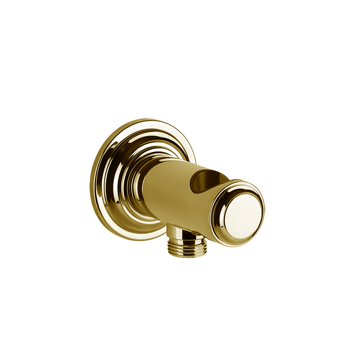 Gessi Venti20 Подвод воды с держателем ручного душа, цвет: Gold PVD