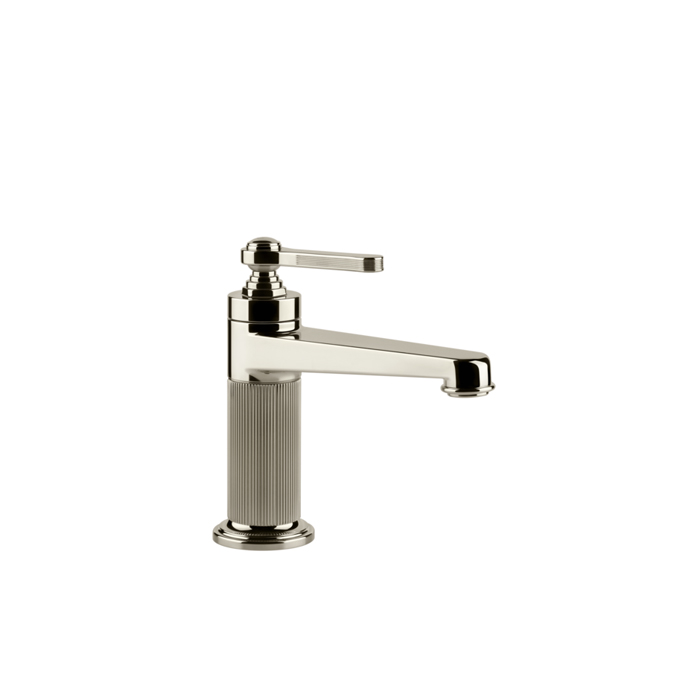 Gessi Venti20 Смеситель для раковины, на 1 отв., с донным клапаном, цвет: Nickel PVD