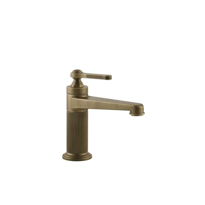 Gessi Venti20 Смеситель для раковины, на 1 отв., с донным клапаном, цвет: Antique Brass
