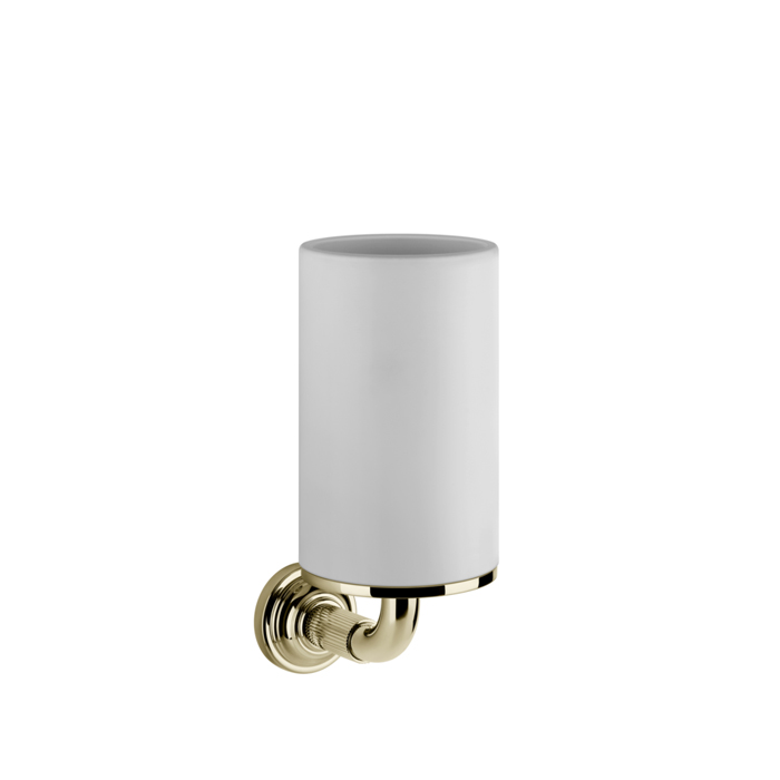 Gessi Venti20 Стакан подвесной, цвет белый: фурнитура Brass PVD