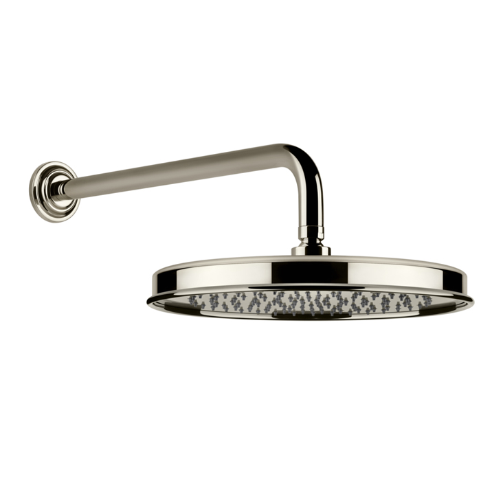 Gessi Venti20 Верхний душ Ø32.8см., с настенным держателем 38.9см., цвет: Nickel PVD